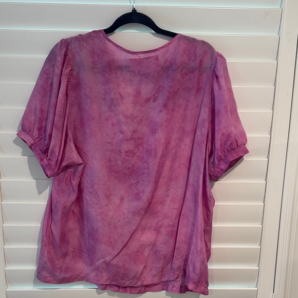 Johnny Was Pink Ruffled Blouse - Picture 2 of 4